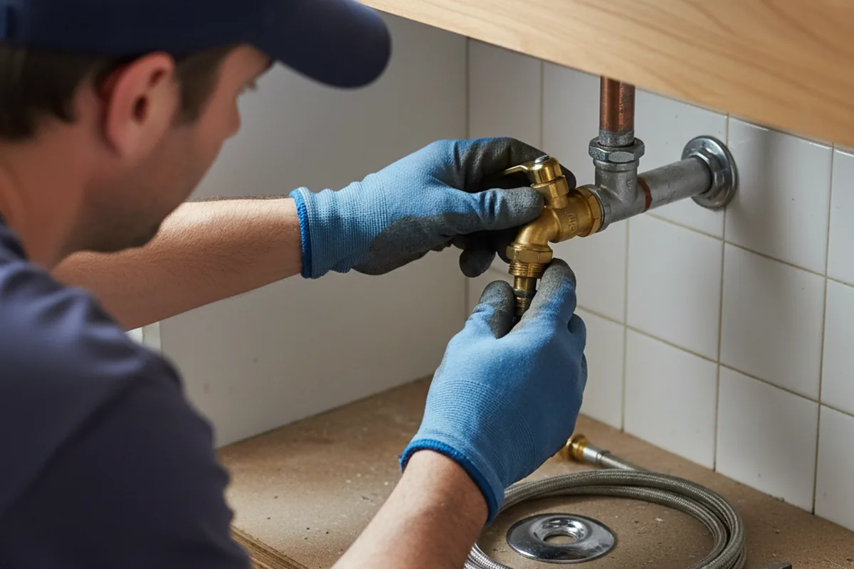 Shutoff valve and fitting work during Repiping in Creola